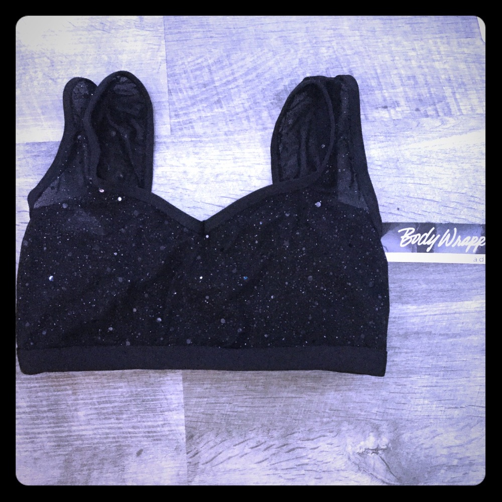 NWT Bodywrappers sequin crop/bralette💫